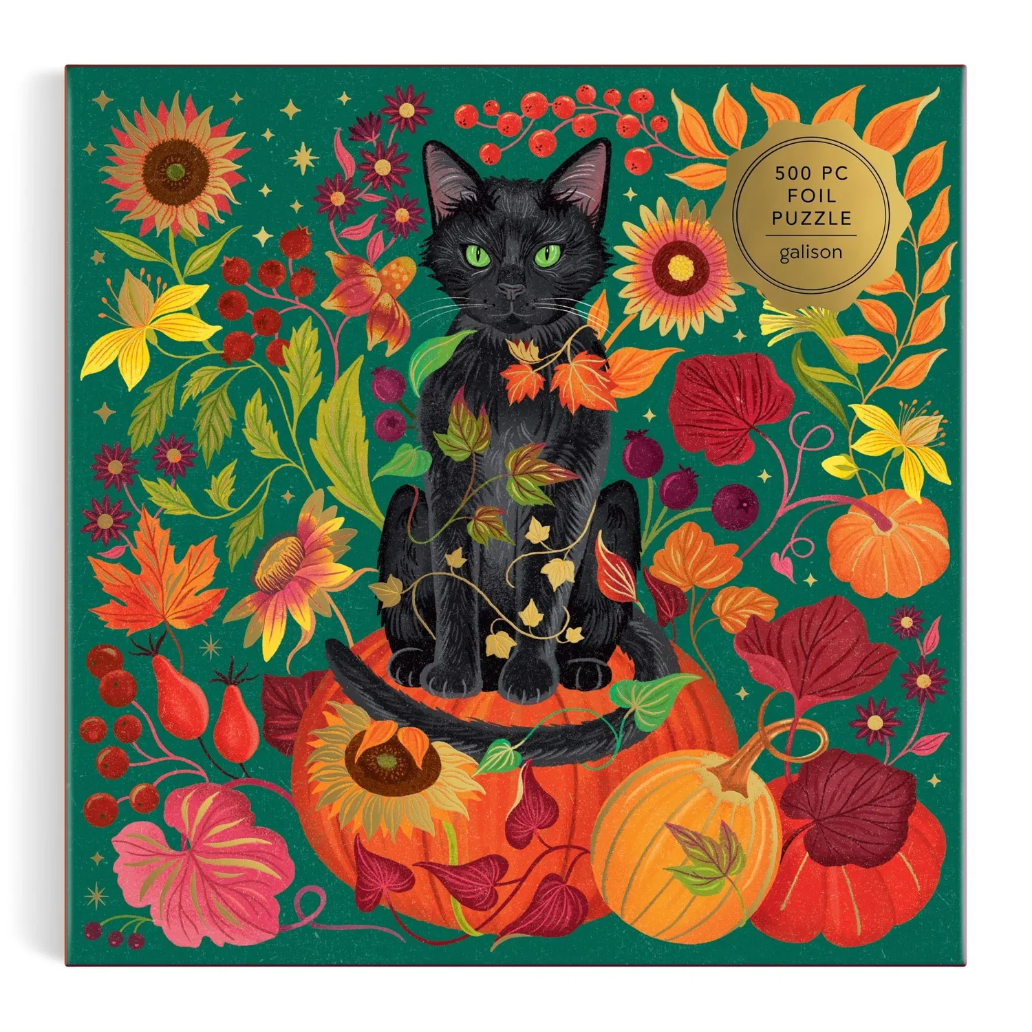 Galison Dawn Cooper Whiskers of Autumn puslespil 500 brikker