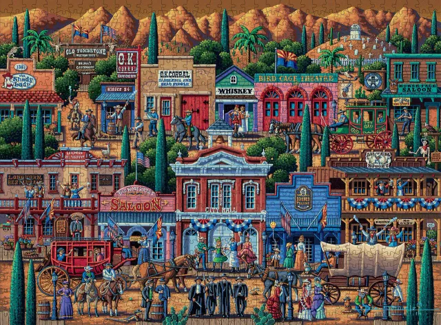 Buffalo Games Eric Dowdle Tombstone puslespil 1000 brikker western