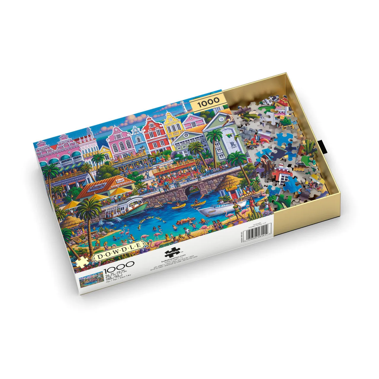 Buffalo Games Gold Dowdle Aruba 1000 puslespil strand