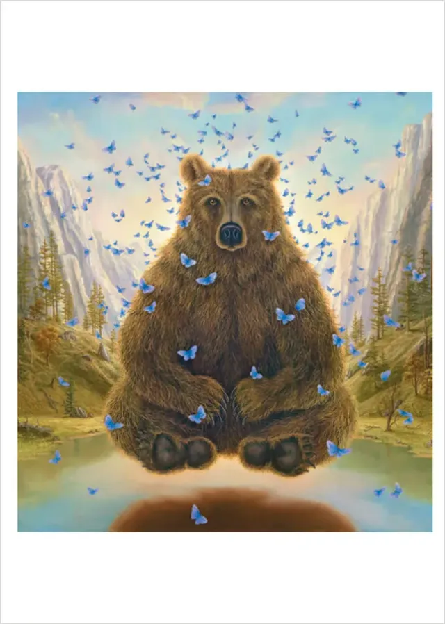 Pomegranate Robert Bissell The Guru fødselsdagskort enkelt