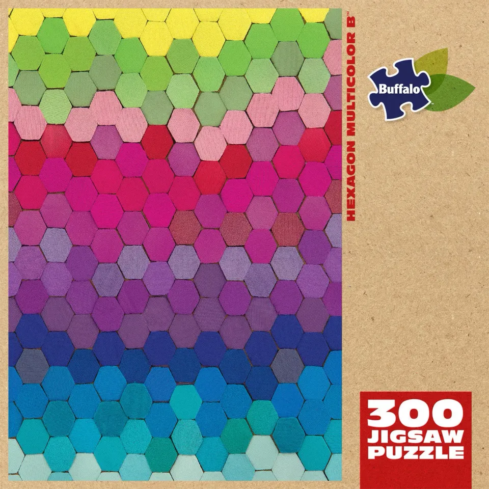 Buffalo Games Sustainable Hexagon Multicolor B puslespil 300 brikker