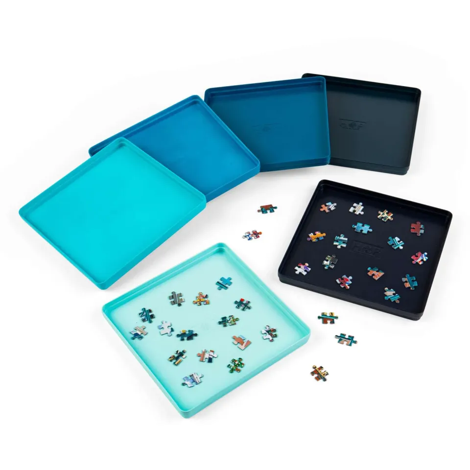 House of Puzzle Sorteringsbakker puslespil 6 stk stablebare