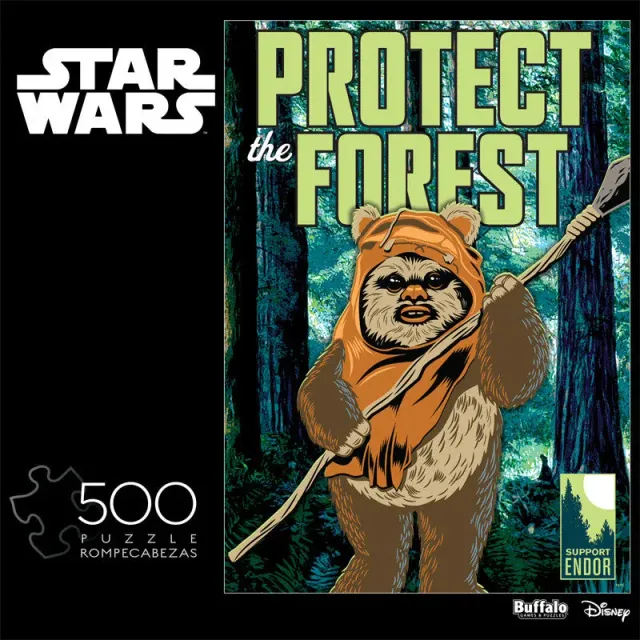 Buffalo Games Star Wars Protect the Forest puslespil 500 brikker ewok