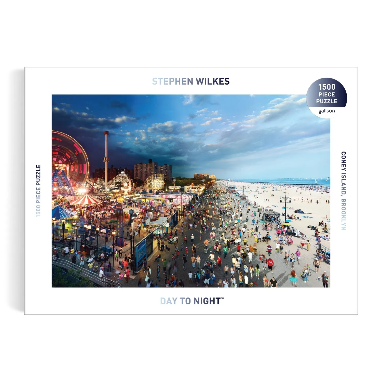 Good Puzzle Co. Day to Night Coney Island puslespil 1500 brikker
