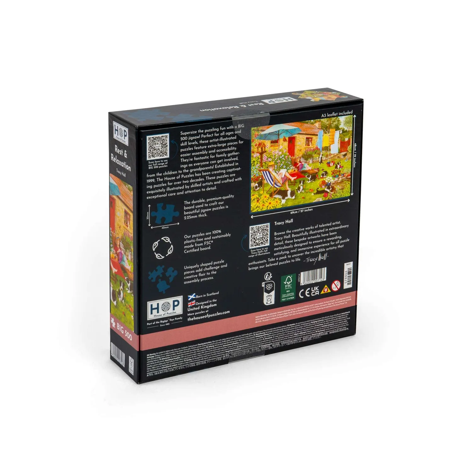 House of Puzzle Rest & Relaxation BIG 500 puslespil store brikker