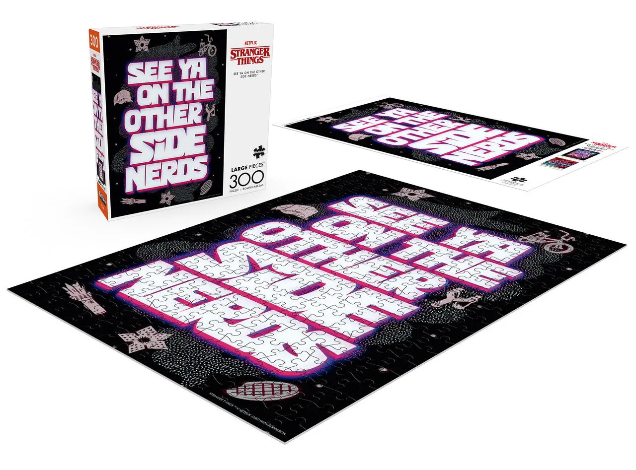 Buffalo Games Stranger Things puslespil 300 store brikker plakat