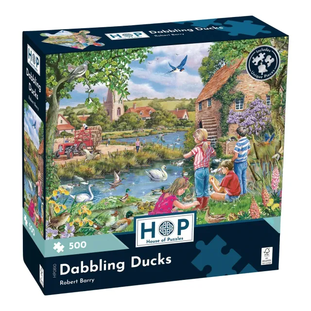 House of Puzzles Dabbling Ducks 500 brikker puslespil ænder