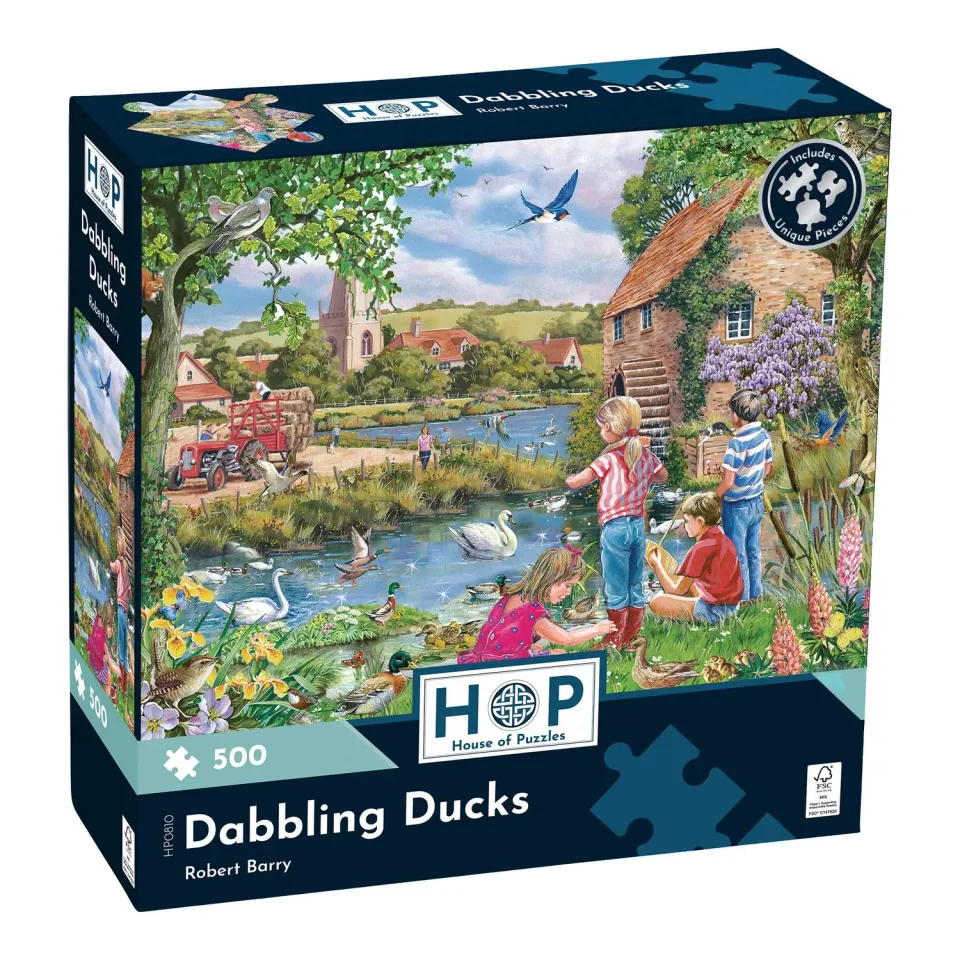 House of Puzzles Dabbling Ducks 500 brikker puslespil ænder