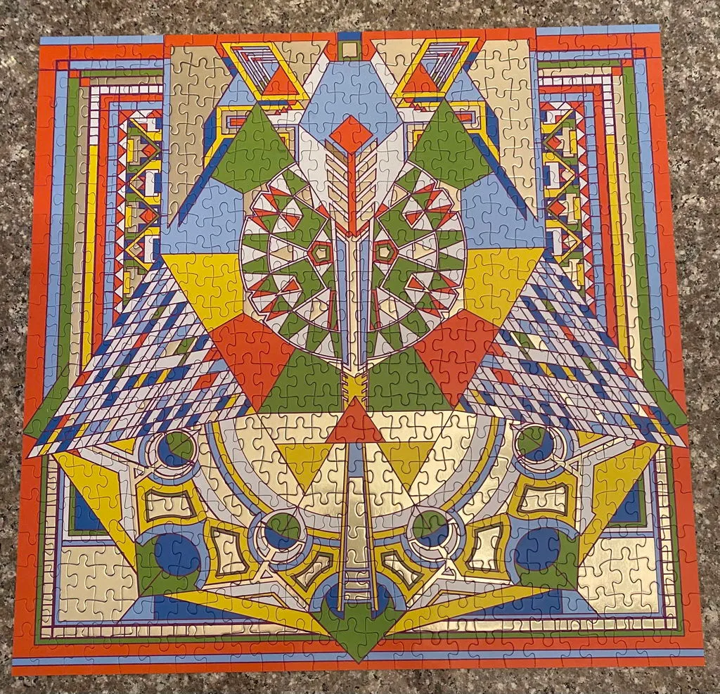 Galison Frank Lloyd Wright Peacock Rug puslespil 500 brikker folie
