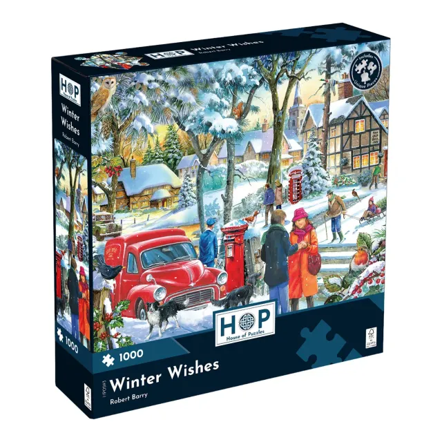 House of Puzzles Winter Wishes puslespil 1000 brikker vinter