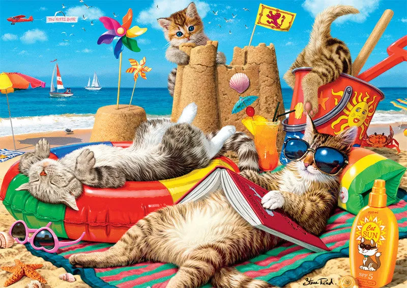 Buffalo Games Adorable Animals Beachcombers puslespil 300 katte