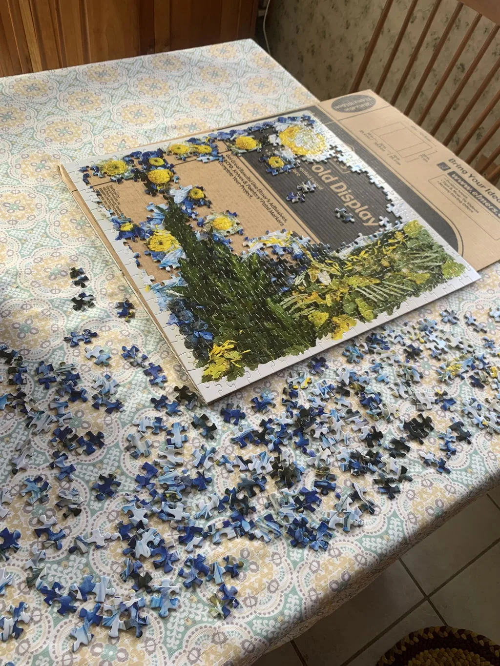 Galison Collins Starry Night Petals 500 puslespil 500 brikker blomst