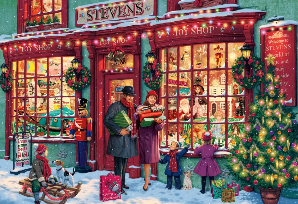 Buffalo Games Christmas Toyshop 2000 puslespil jul