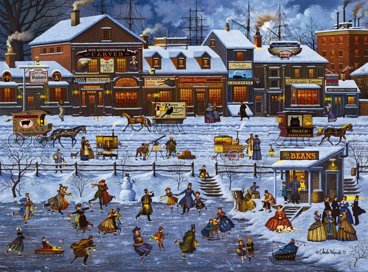 Buffalo Games Wysocki Bostonians and Beans puslespil 1000 brikker