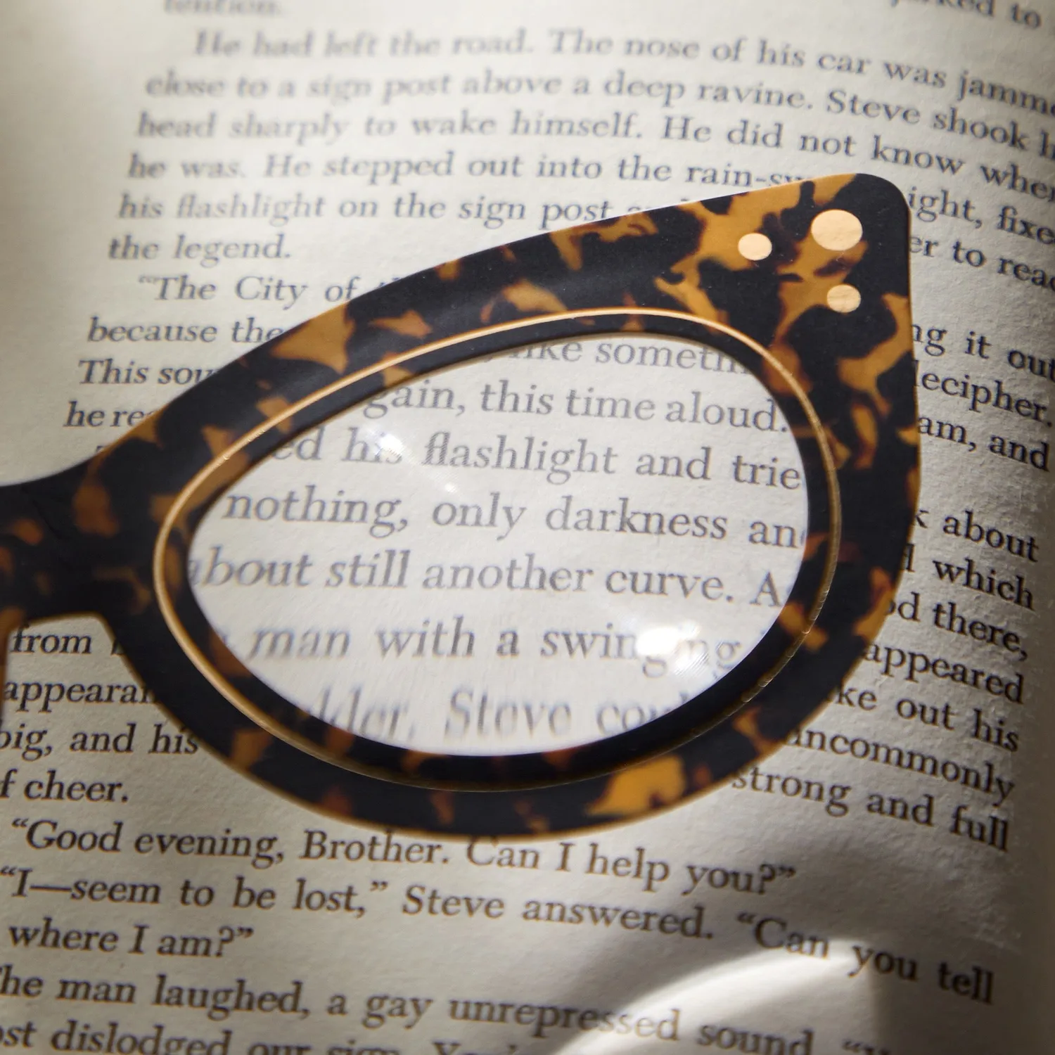 Good Puzzle Co. Cat Eye Readers bogmærke med forstørrelsesglas