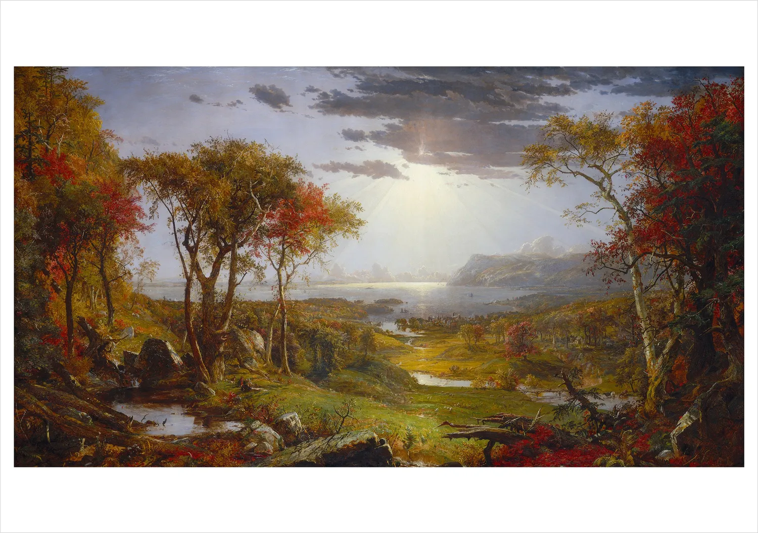 Pomegranate Hudson River Valley School kortsæt 20 stk landskab