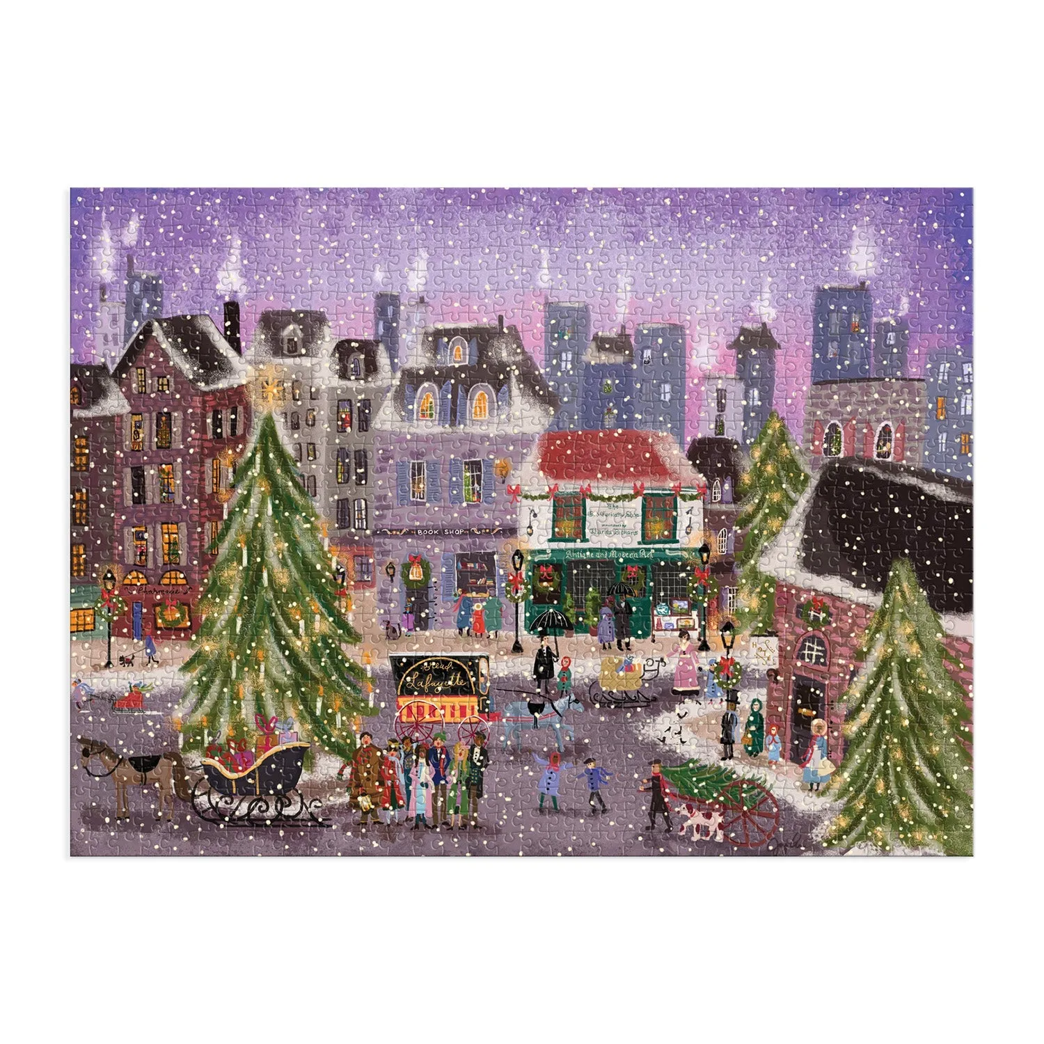 Good Puzzle Co. Christmas Square Joy Laforme puslespil 1000 brikker jul