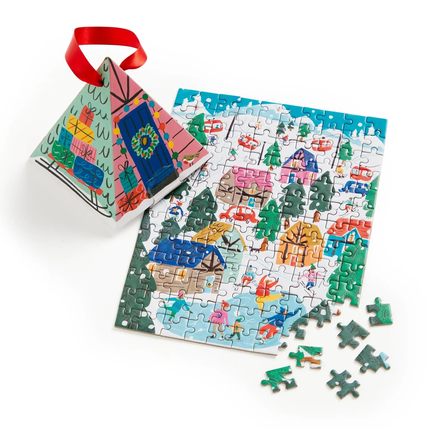 Galison Alpine Cottage puslespil ornament 130 brikker
