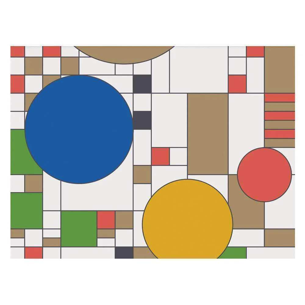 Frank Lloyd Wright kortæske 16 kort geometri guldfolie