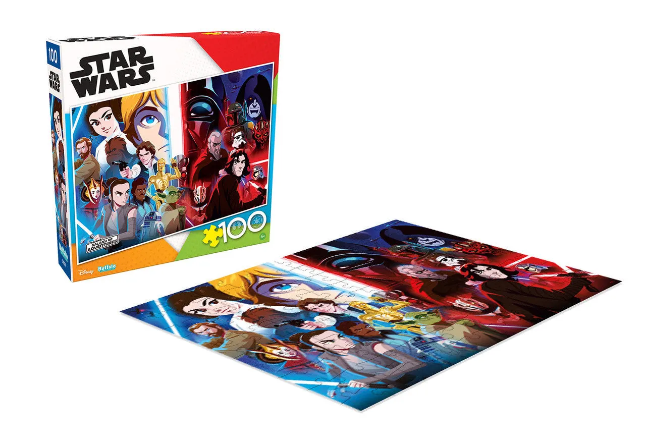 Buffalo Games Star Wars Light Versus Dark puslespil 100 brikker børn