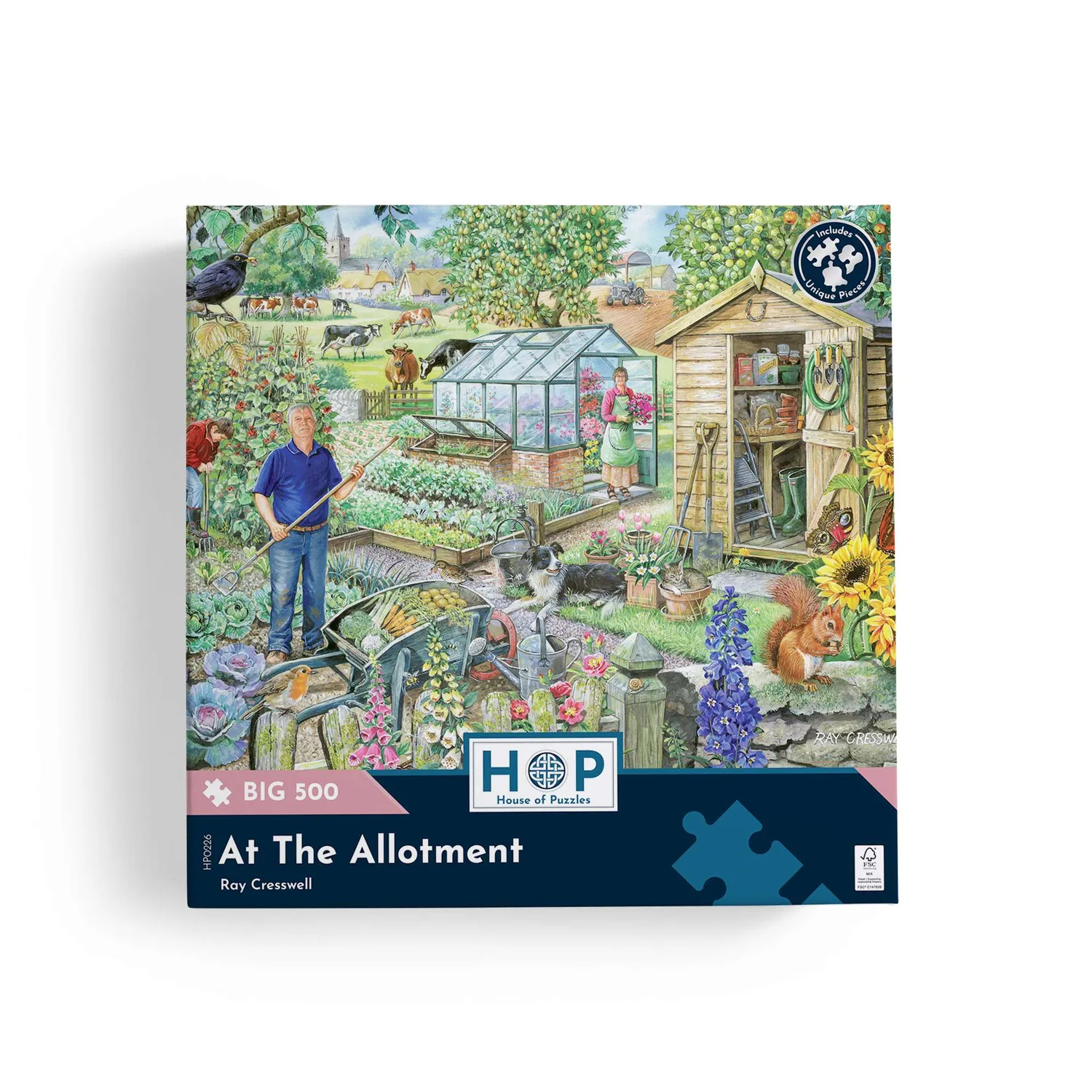 House of Puzzles BIG At The Allotment 500 brikker puslespil have