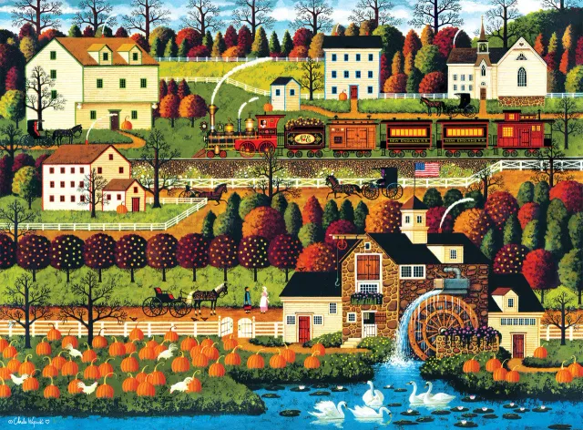 Buffalo Wysocki Honey Pumpkin Valley puslespil 1000 efterår