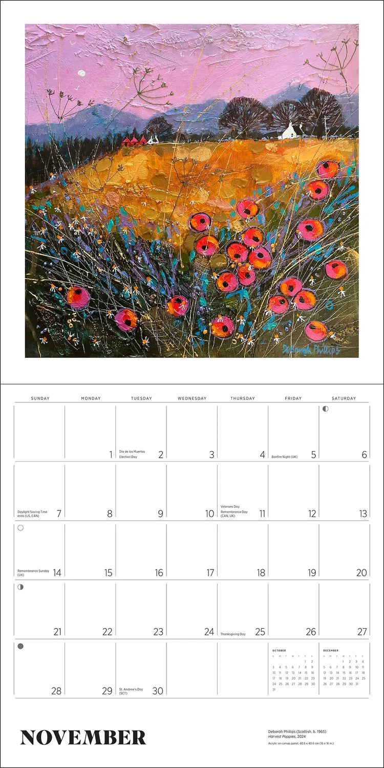 Pomegranate Deborah Phillips Scotland 2027 vægkalender