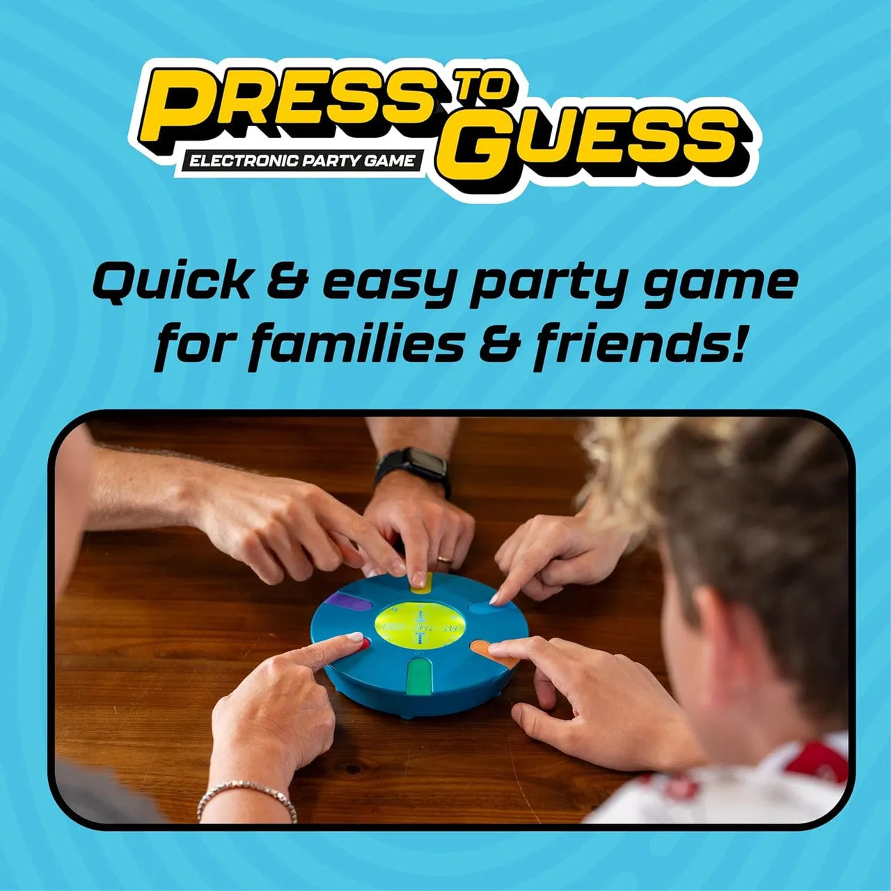 Buffalo Games Press to Guess selskabsspil 6 spillere reaktionsspil