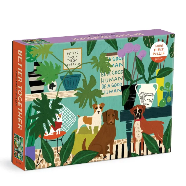 Good Puzzle Co. Anne Bentley Better Together puslespil 1000 hunde