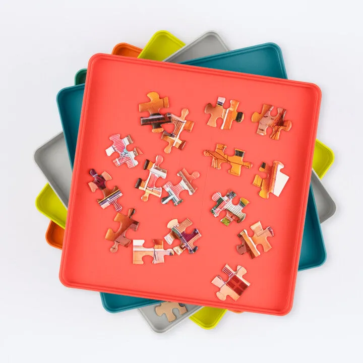 Good Puzzle Co sorteringsbakker puslespil 6 stk med låg