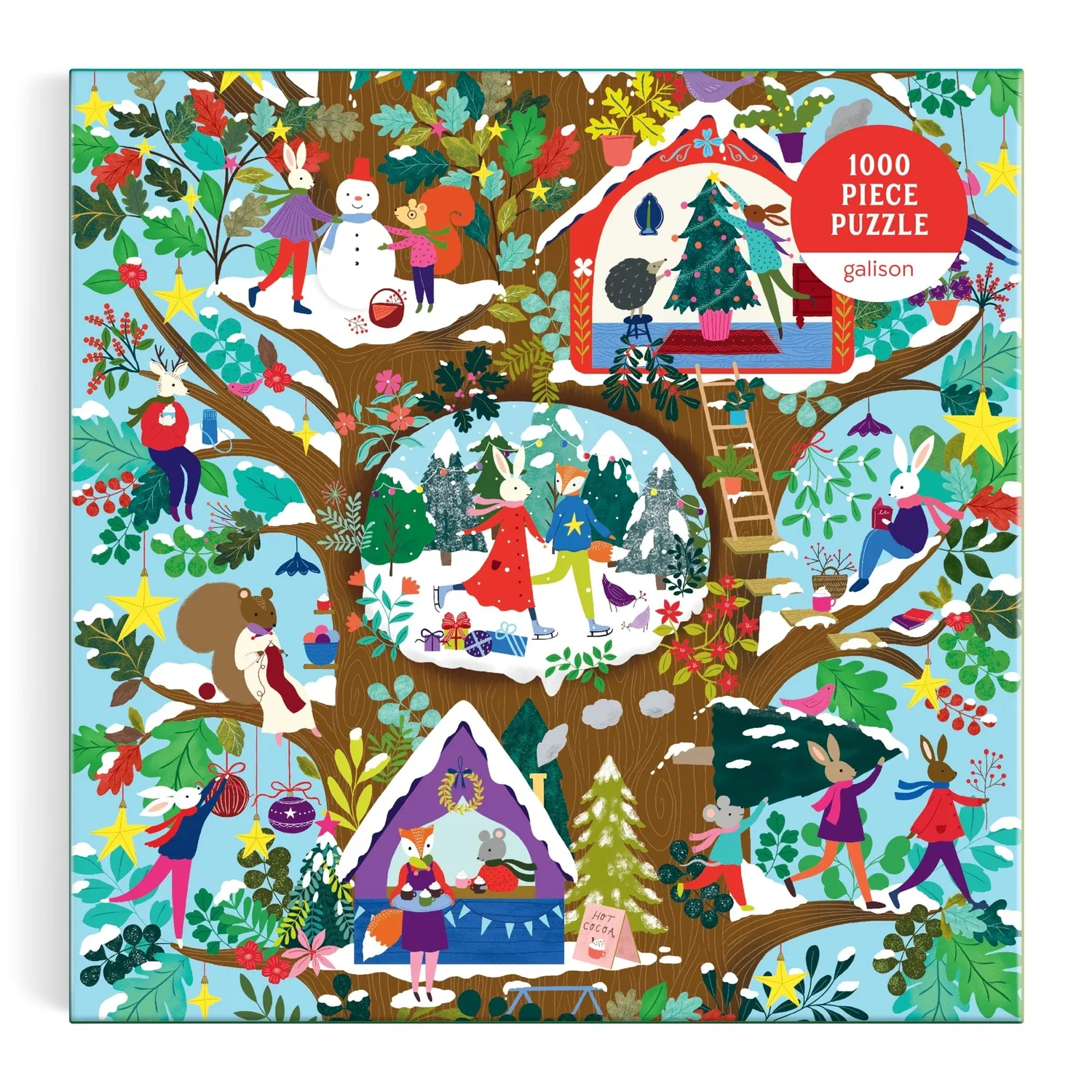 Good Puzzle Co. Deck the Hollows puslespil 1000 brikker jul