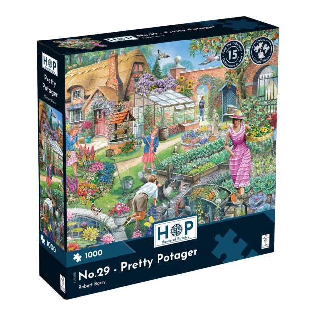 House of Puzzle No.29 Pretty Potager puslespil 1000 brikker have