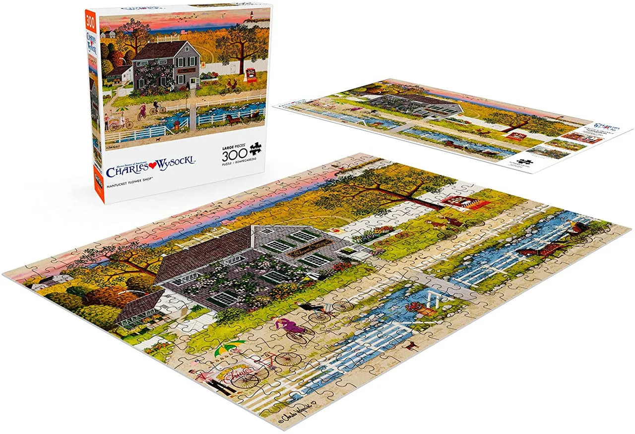 Buffalo Games Wysocki Nantucket Flower Shop puslespil 300 brikker