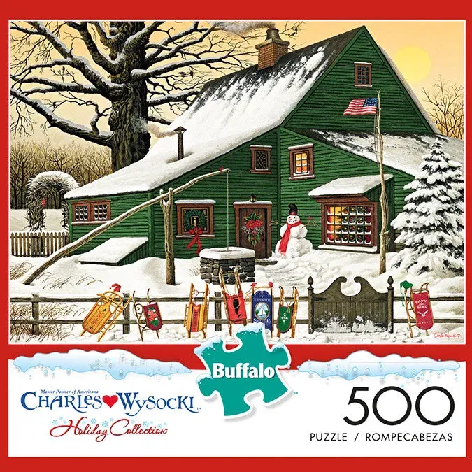 Buffalo Games Wysocki Cocoa Break puslespil 500 brikker vinter