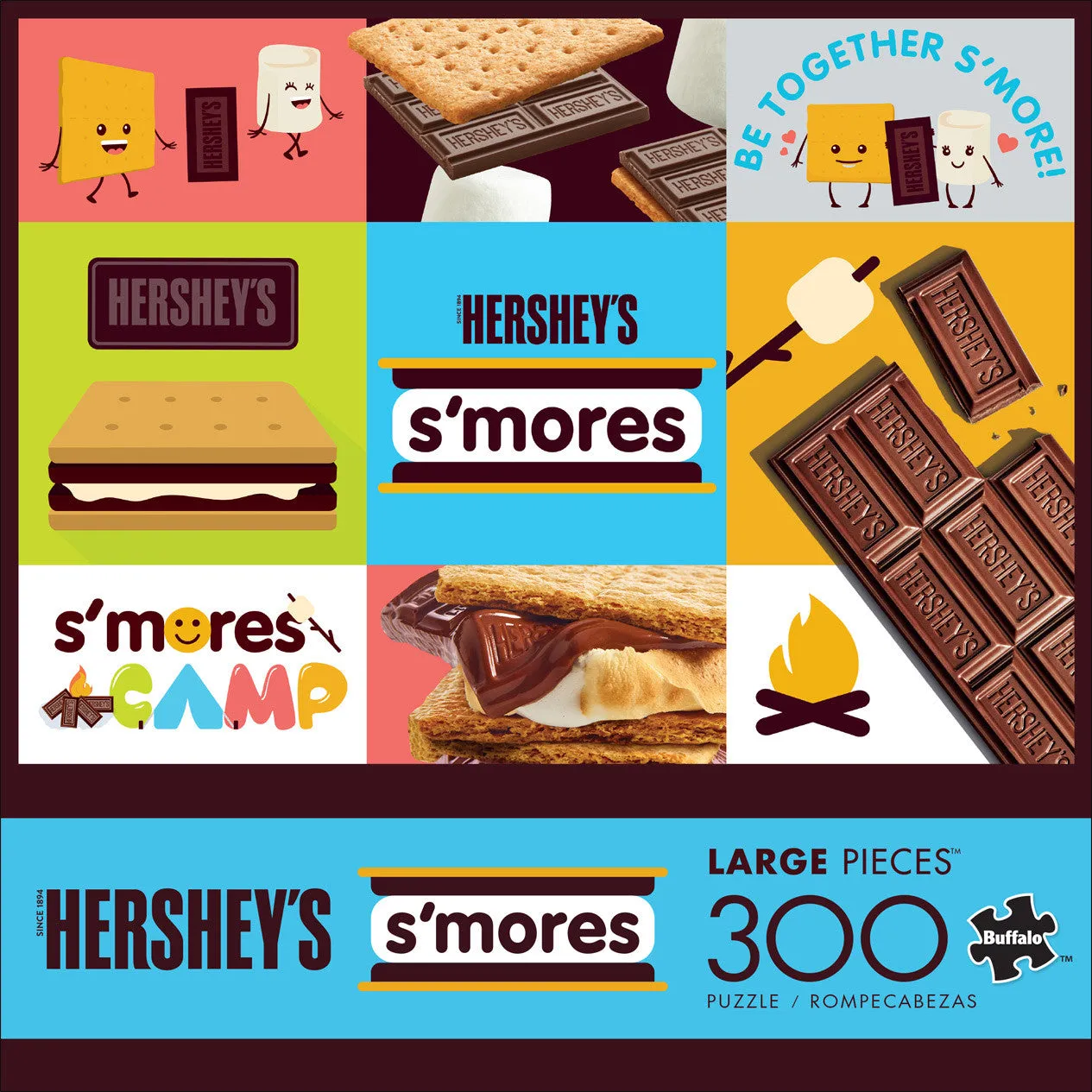 Buffalo Games Hershey S'mores Collage puslespil 300 store brikker