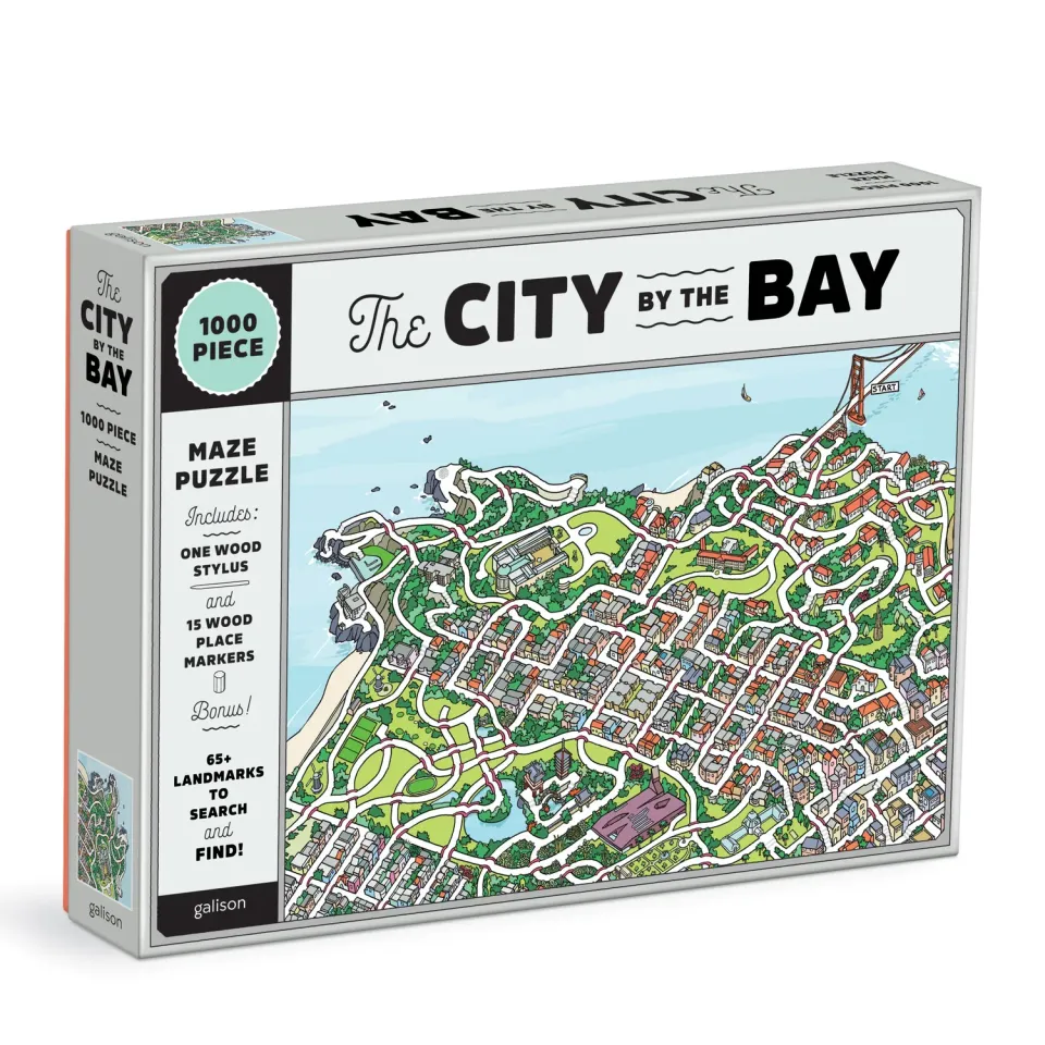 Galison City By the Bay 1000 labyrintpuslespil