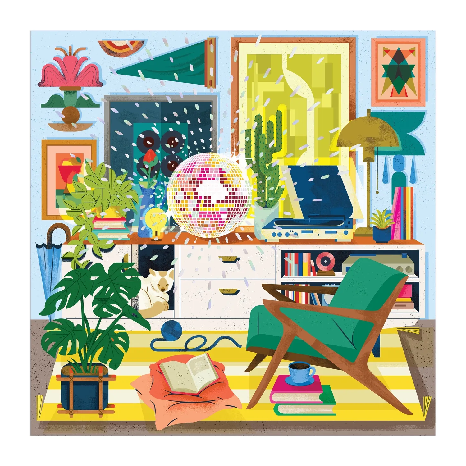 Good Puzzle Co. Eurekart Studio Disco Life puslespil 500 brikker folie