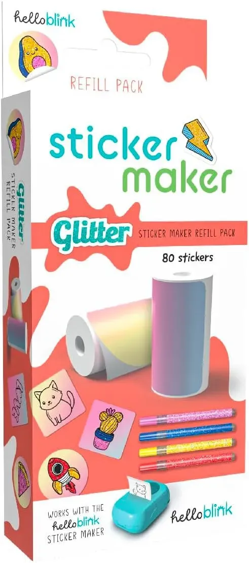 Buffalo Games Hello Blink Sticker Maker refill 80 glitter