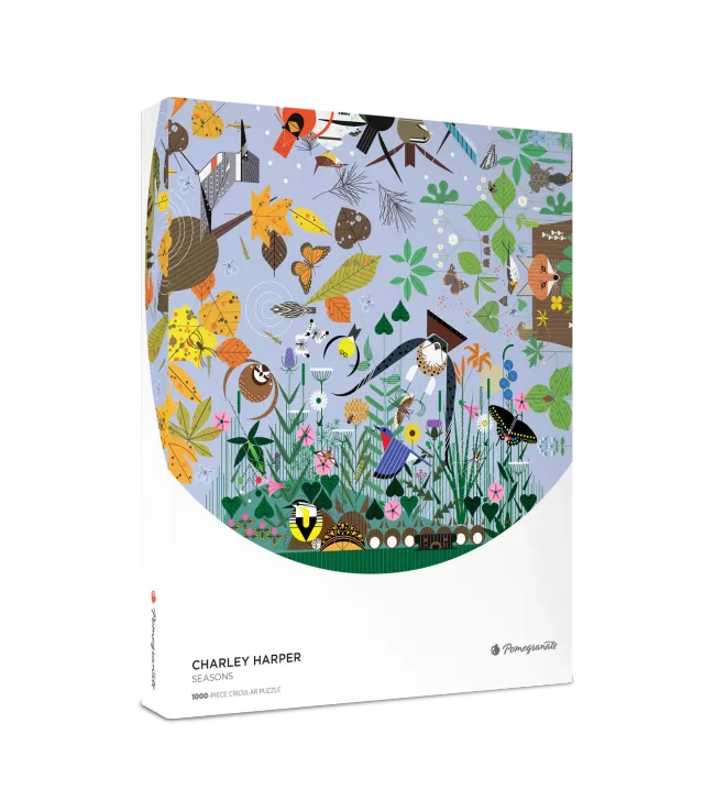 Pomegranate Charley Harper Seasons puslespil 1000 rund