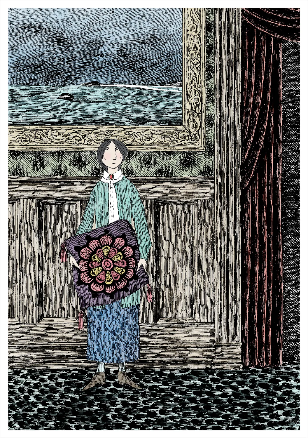 Pomegranate Edward Gorey Murderesses kortæske 20 stk