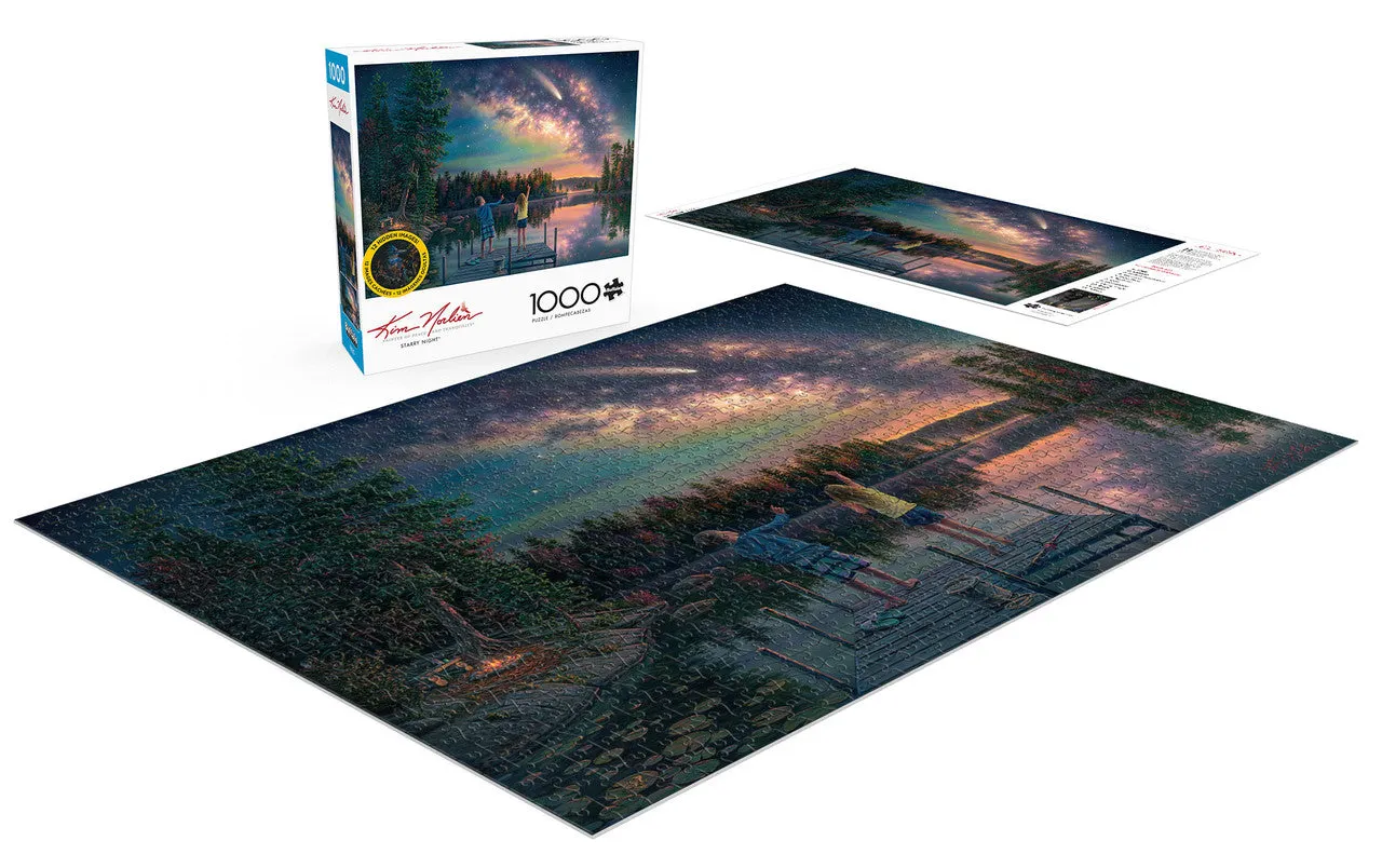 Buffalo Games Kim Norlien Starry Night puslespil 1000 brikker stjerner