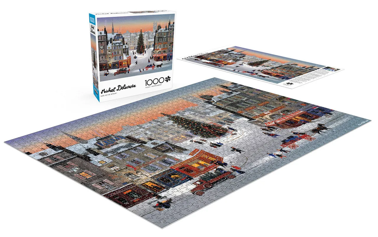 Buffalo Games Michel Delacroix Noël est de Retour puslespil 1000 brikker jul