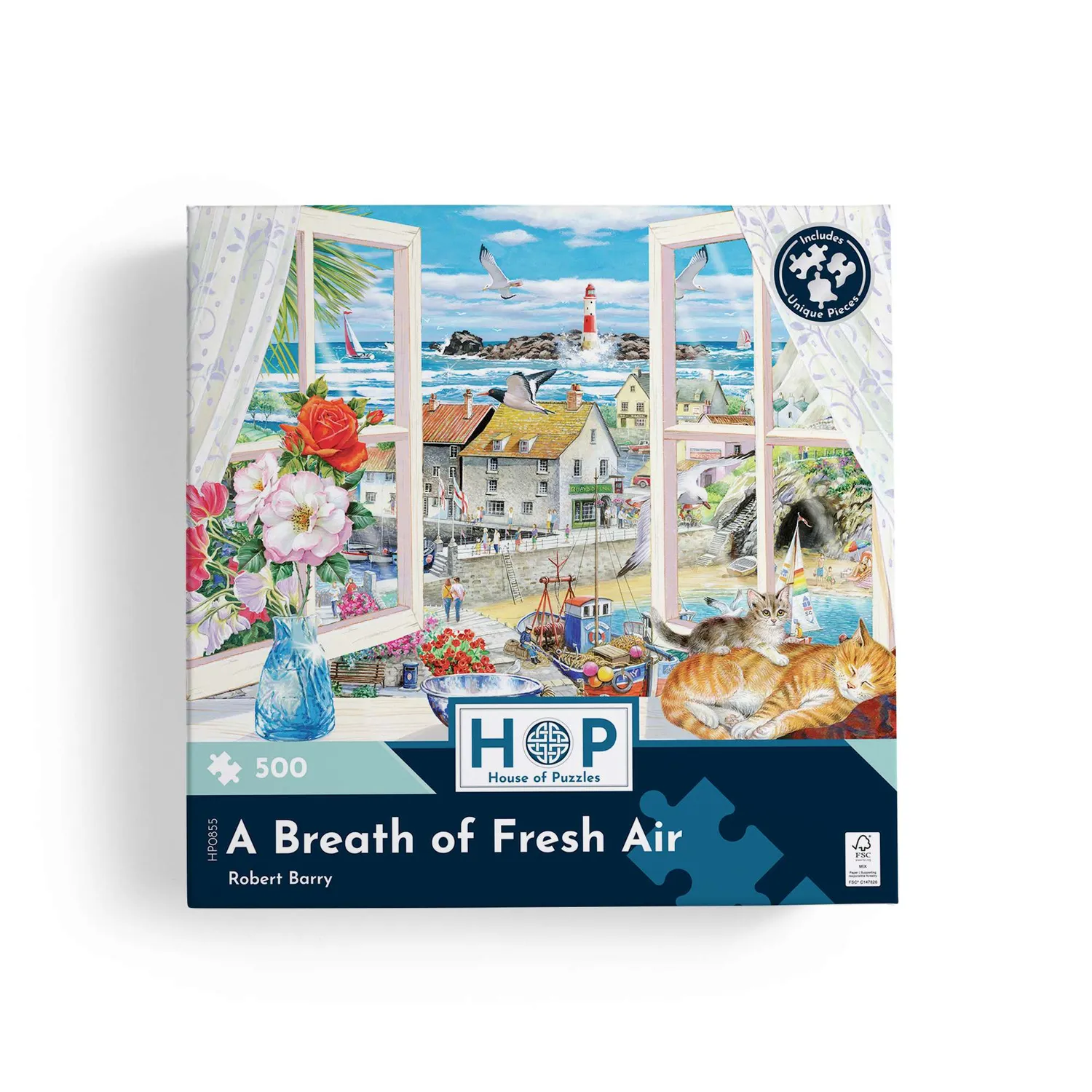 House of Puzzles A Breath of Fresh Air puslespil 500 brikker kyst
