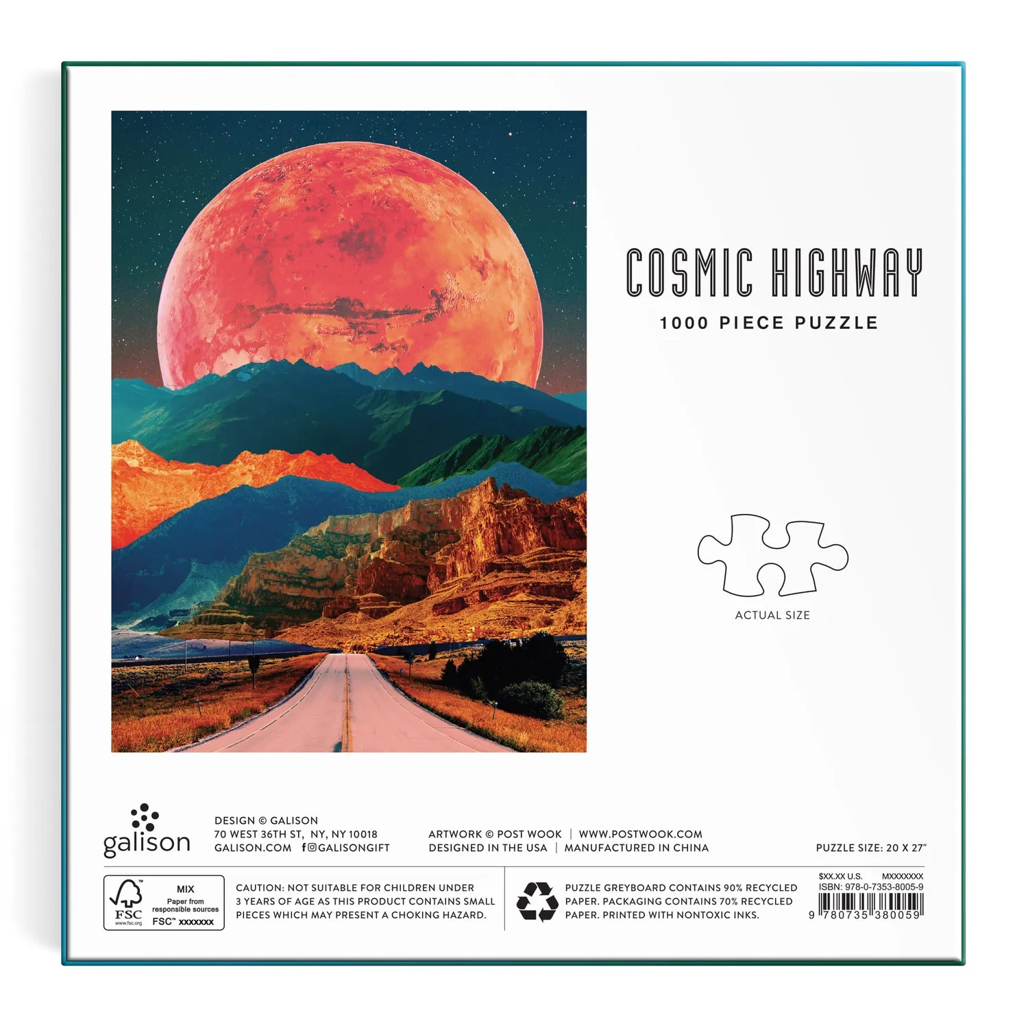 Good Puzzle Co. Cosmic Highway firkant puslespil 1000 brikker