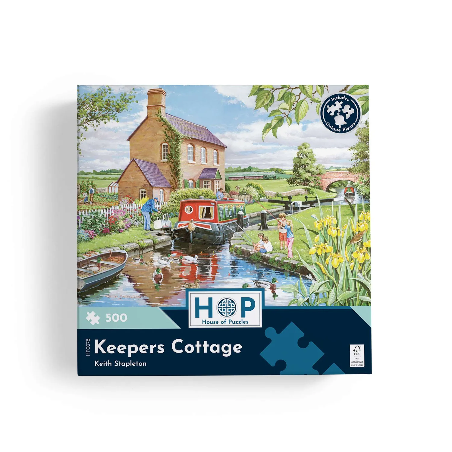 House of Puzzle Keepers Cottage puslespil 500 brikker hus
