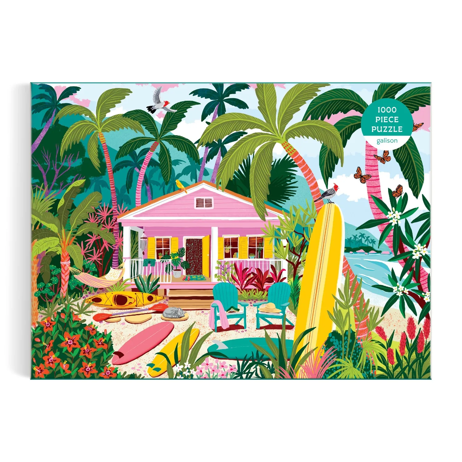 Good Puzzle Co. Julia Cornelius Surfside Bungalow puslespil 1000 brikker strand