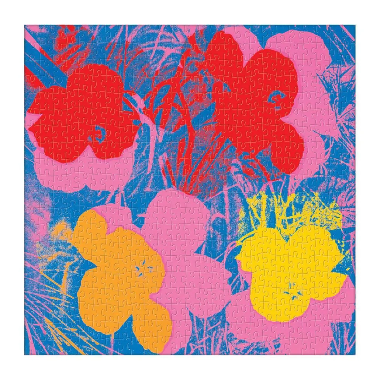 Galison Andy Warhol Flowers puslespil 500 brikker blomster