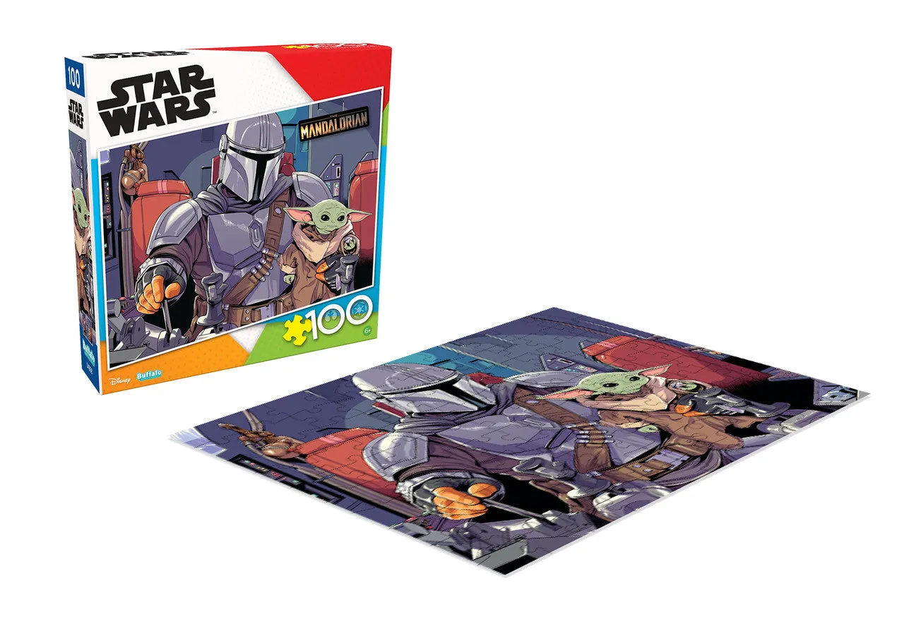 Buffalo Games Star Wars Mandalorian Child puslespil 100 brikker