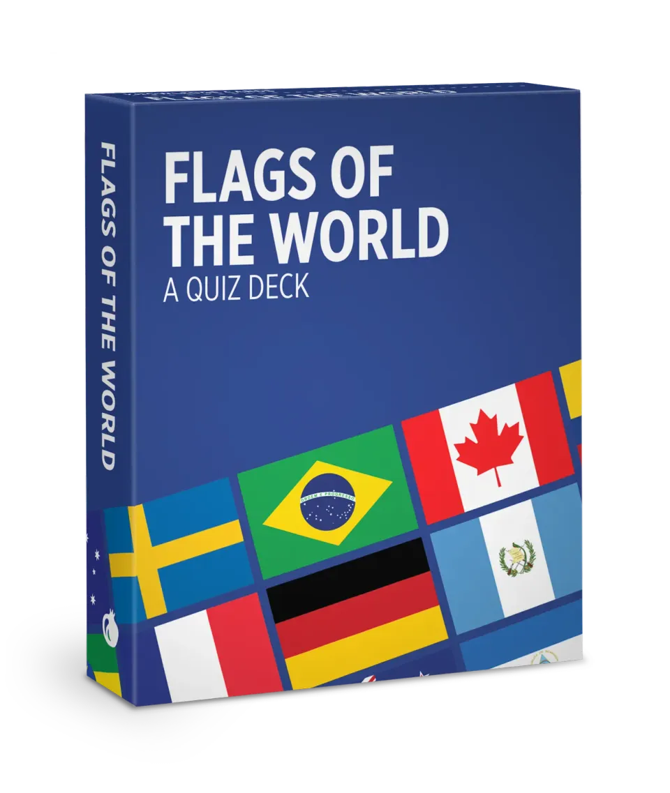 Pomegranate Flags of the World quizkort 48 stk flag