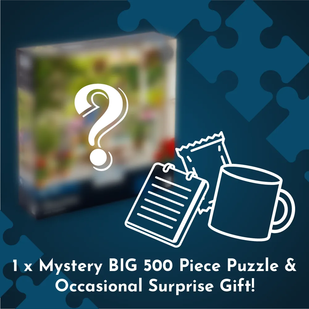 House of Puzzle Monthly Big 500 puslespil abonnement mystery